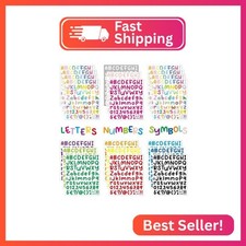 20 Sheets Alphabet Stickers, 1620 Colorful Letter Stickers for Decoration Arts,
