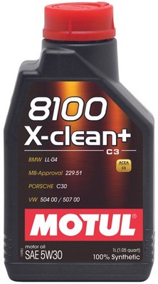 Motul 8100 X-Clean+ 5W30 Synthetic Engine Oil 1L 106376 For BMW 3 Series