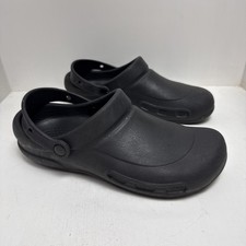 Crocs Bistro Clog Shoe Mens Size 9 Women 11 Black Slip On Resistant Work Comfort