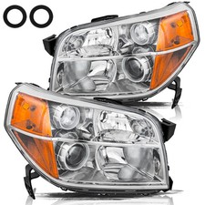 Driveforge For 2006-2008 Honda Pilot Chrome Amber Corner Headlights Assembly Driveforge For 2006-2008 Honda Pilot Chrome Amber Corner Headlights Assembly