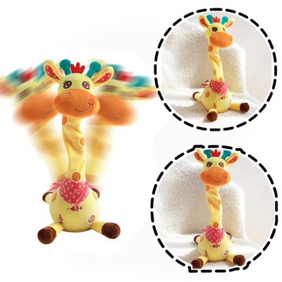 Sprechende Giraffe Spielzeug-Wiederhole was du sagst-tanzen,
