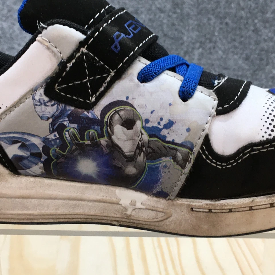 Marvel Shoes Kids 13 Boys The Avengers Casual Low Sneakers Black Multicolor - Image 2 of 4