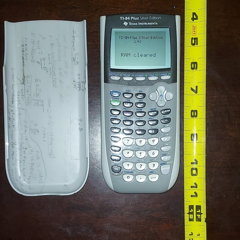 Texas Instruments TI-84 Plus Silver Edition Graphing Calculator USB LCD w/ Cover