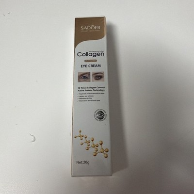 SADOER Collagen Anti Aging Eye Cream 1 Pack | Brighten, Hydrate, Smooth Fine Li