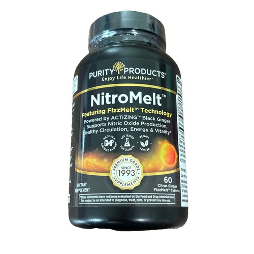 PURITY PRODUCTS - MENS NITROMELT -PROMOTES PHYSICAL STAMINA & SEXUAL HEALTH 60CT