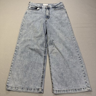 DEAR JOHN AUDREY - SHELBY Wide Leg Cropped Light Wash Denim, Size 29