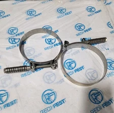 2-Pack 6" Mikalor Clamp, for M2A2 Engine, Screw, Constant Tension, Stainless