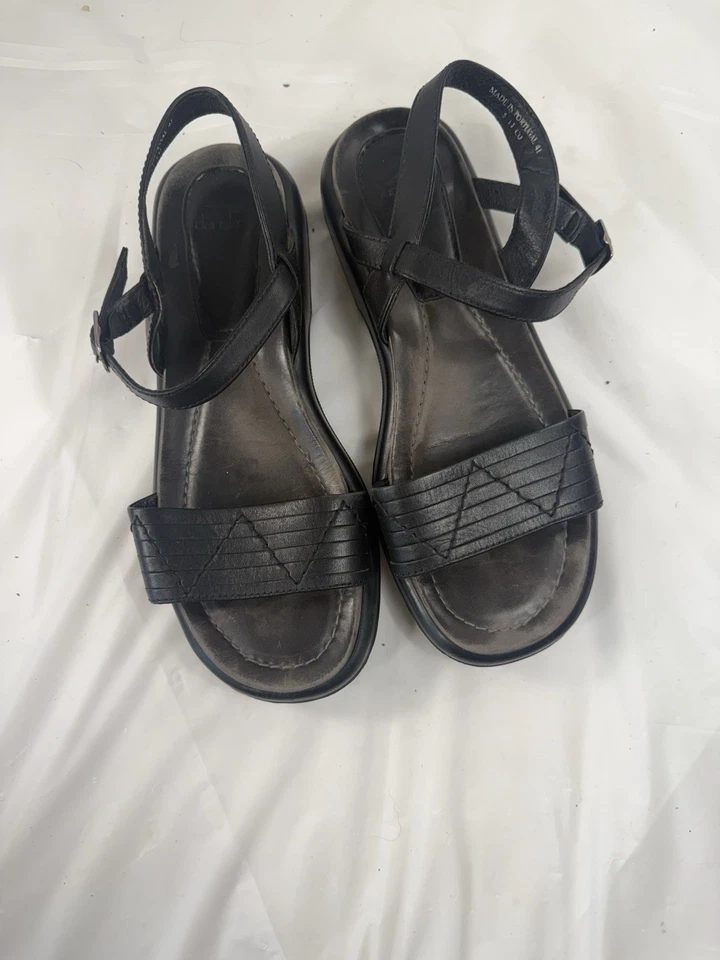 Dansko Sandals Ashley Black Leather Rubber Soles sz 41 10.5-11 - Image 2 of 4