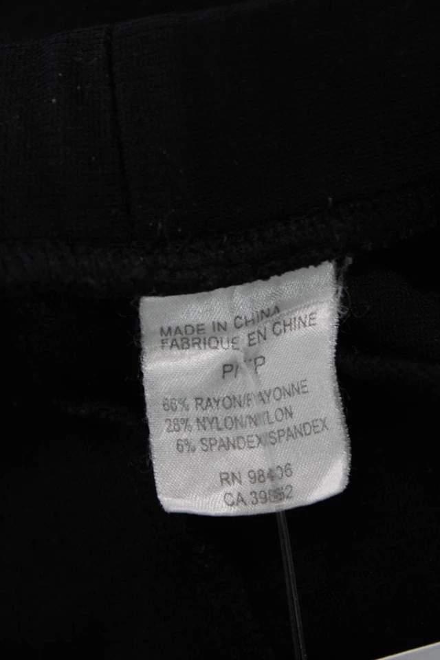 Leggings de tiro alto Theory para mujer Quinna Rave negros talla pequeña Foto 4 de 4