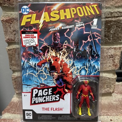 McFarlane 3in Figure with DC Comic Book THE FLASH (Flash Point, First Issue) NEW