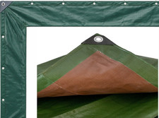 Waterproof Heavy Duty Green Tarpaulin Ground Sheet Reinforced Corners Tarp