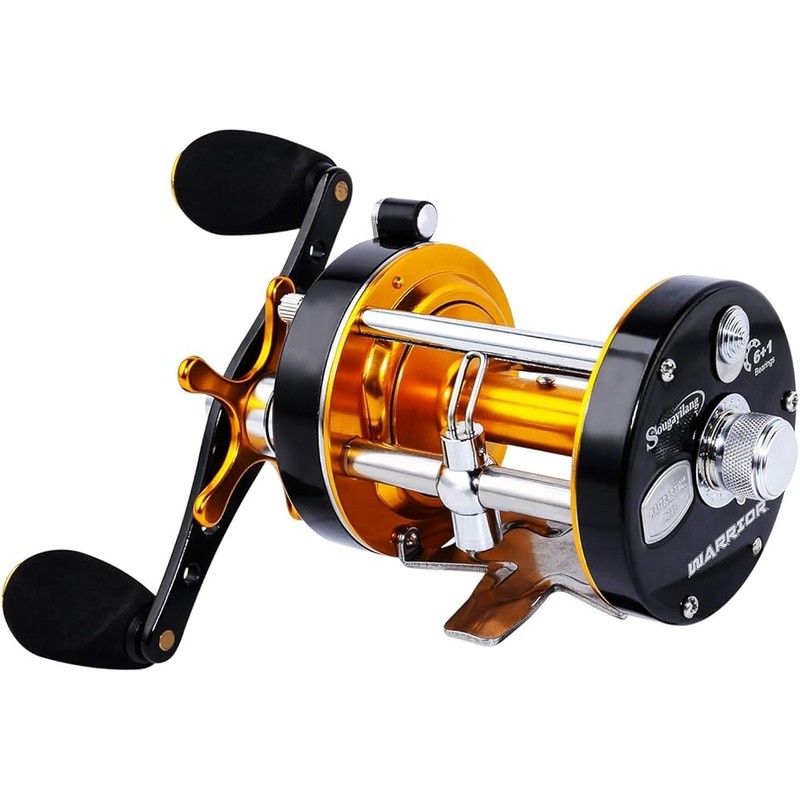 Powerful Baitcasting Reel Catfish Fishing Smooth Drag System