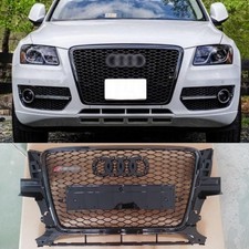 RS Style Gloss Black Honeycomb Front Grille Audi Q5 8R S-Line 2008-12 Grill