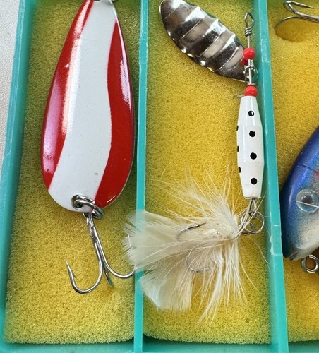 5 Vintage Pflueger International Japan New In Case - Rare W/Sleeve Fishing Lures - Picture 8 of 15