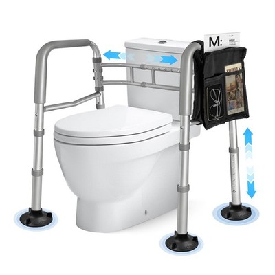 WC-Sicherheitsrahmen für ältere & behinderte Erwachsene, verstellbare Toilettenstütze