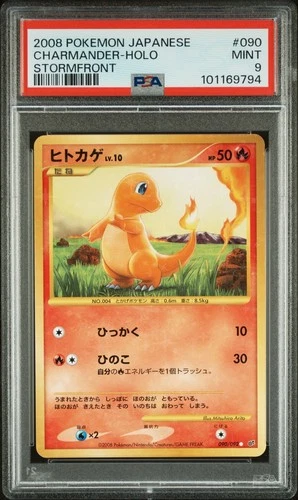 Pokemon Charmander 090/092 Unlimited Holo Stormfront PSA 9