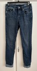 Gently Worn Stretchy High Rise Skinny Fit Cropped Size 2/26 Blue Jeans By CeCe — photo 3