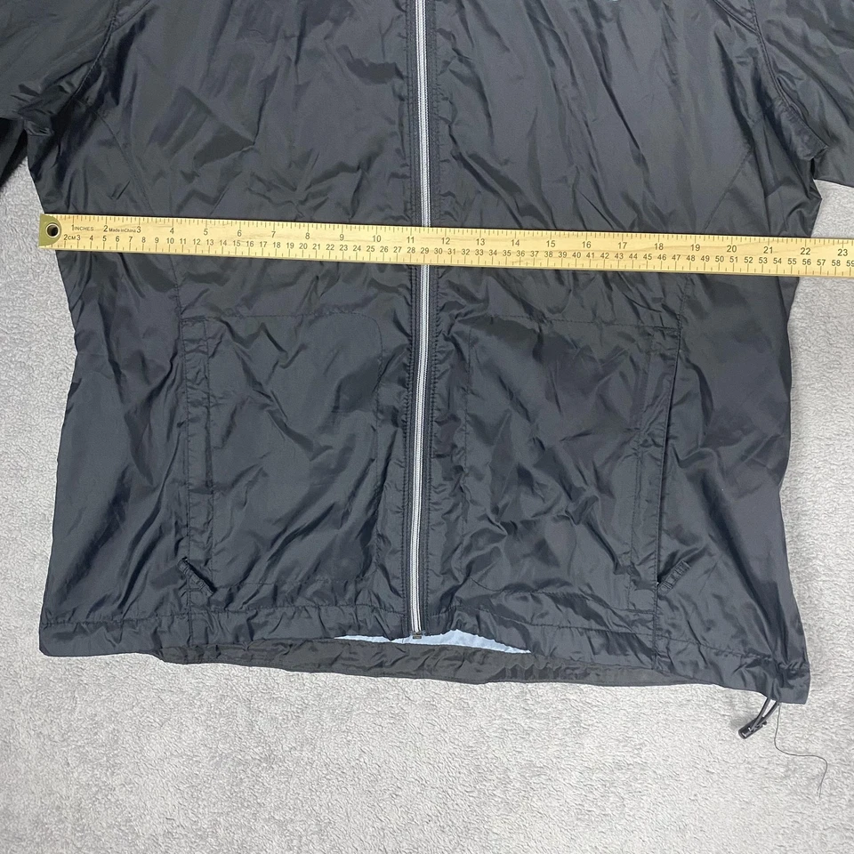 Columbia Chaqueta Mujer XL Negra Con Capucha Cremallera Completa Impermeable Abrigo de Lluvia Exterior Foto 3 de 4