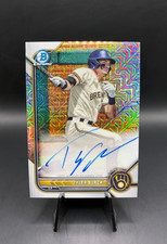 2022 Bowman Chrome Tyler Black Mega Box Mojo Refractor Auto #BMA-TB Brewers 1st