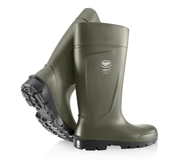 Bekina Steplite Easy Grip Safety Wellingtons S5 Green Size 11