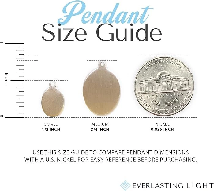 Pequeño collar colgante medalla de béisbol de estaño Santa Rita 24" cadena sin fin con caja Foto 4 de 4