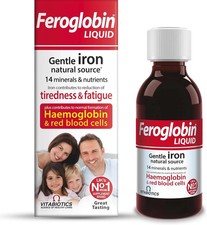 Feroglobin sanftes Eisen- und Nährstoffflüssigkeit, reduziert Müdigkeit & Erschöpfung 200ml