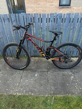 Giant Full Suspension Mountain Bike large Black Red Orange Grey
