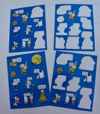Vtg Ambassador Peanuts Halloween Stickers Great Pumpkin 1 Full Sheet 3 Partial