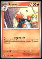Raboot 027/132 Mega Evolution Common