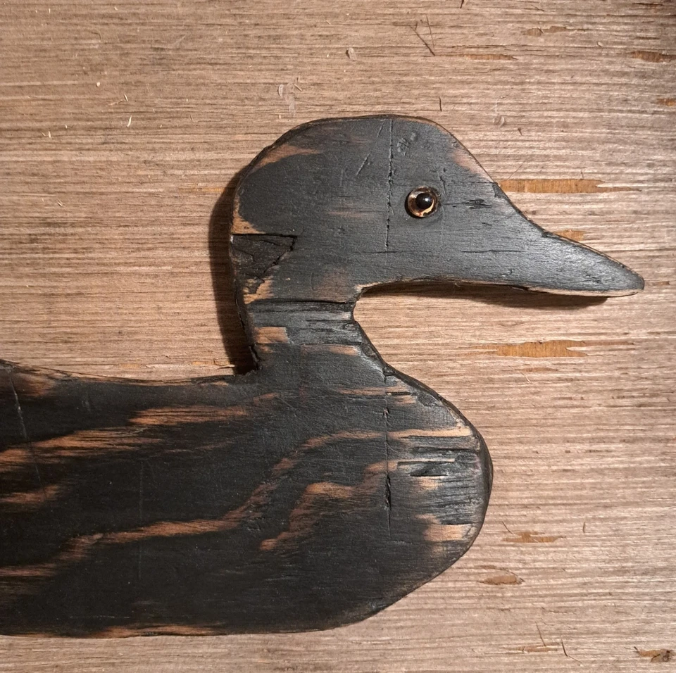 CÁMPER CABINA LEÑOSA RÚSTICA PRIM 16,5" W FABRICACIÓN TALLADA A MANO MADERA PATO COLGANTE Foto 3 de 4