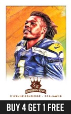 D'Wayne Eskridge 2021 Panini Chronicles Gridiron Kings #GK-33 Seattle Seahawks
