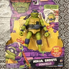 Playmates Toys Donatello Talking Action Figure Ninja Shouts Mutant Mayhem TMNT