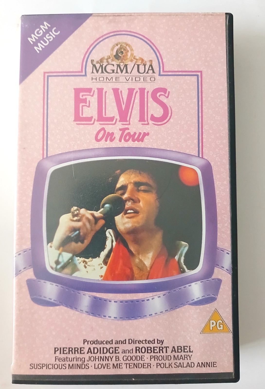 ELVIS ON TOUR VHS  1972 LIVE FOOTAGE AND DOCUMENTARY PIERRE ADIDGE 89 MINS RARE