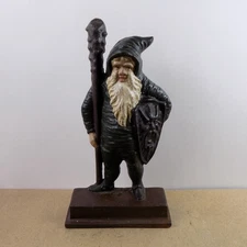 Antique Bradley & Hubbard Cast Iron Warrior Elf Gnome Doorstop