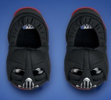 NWT DISNEY STAR WARS DARTH VADER HOUSE SHOES SLIPPER KIDS LARGE 7 1/4"-NEW