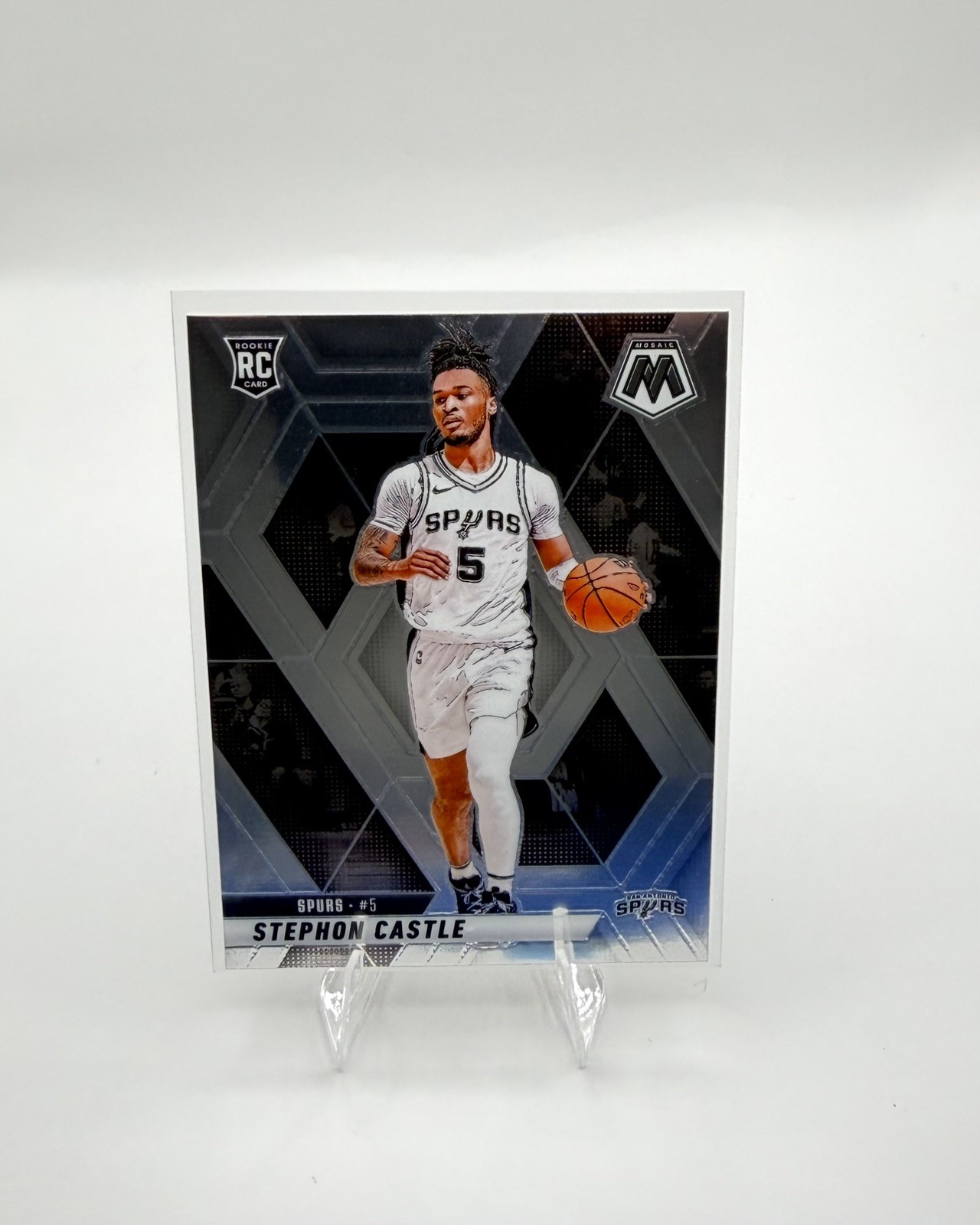 2024-25 Panini Mosaic - Rookies Stephon Castle #236 Silver Prizm (RC)