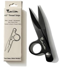 4.5-Inch Thread Snips   Black Titanium Sewing Scissors with Adjustable Screw,...