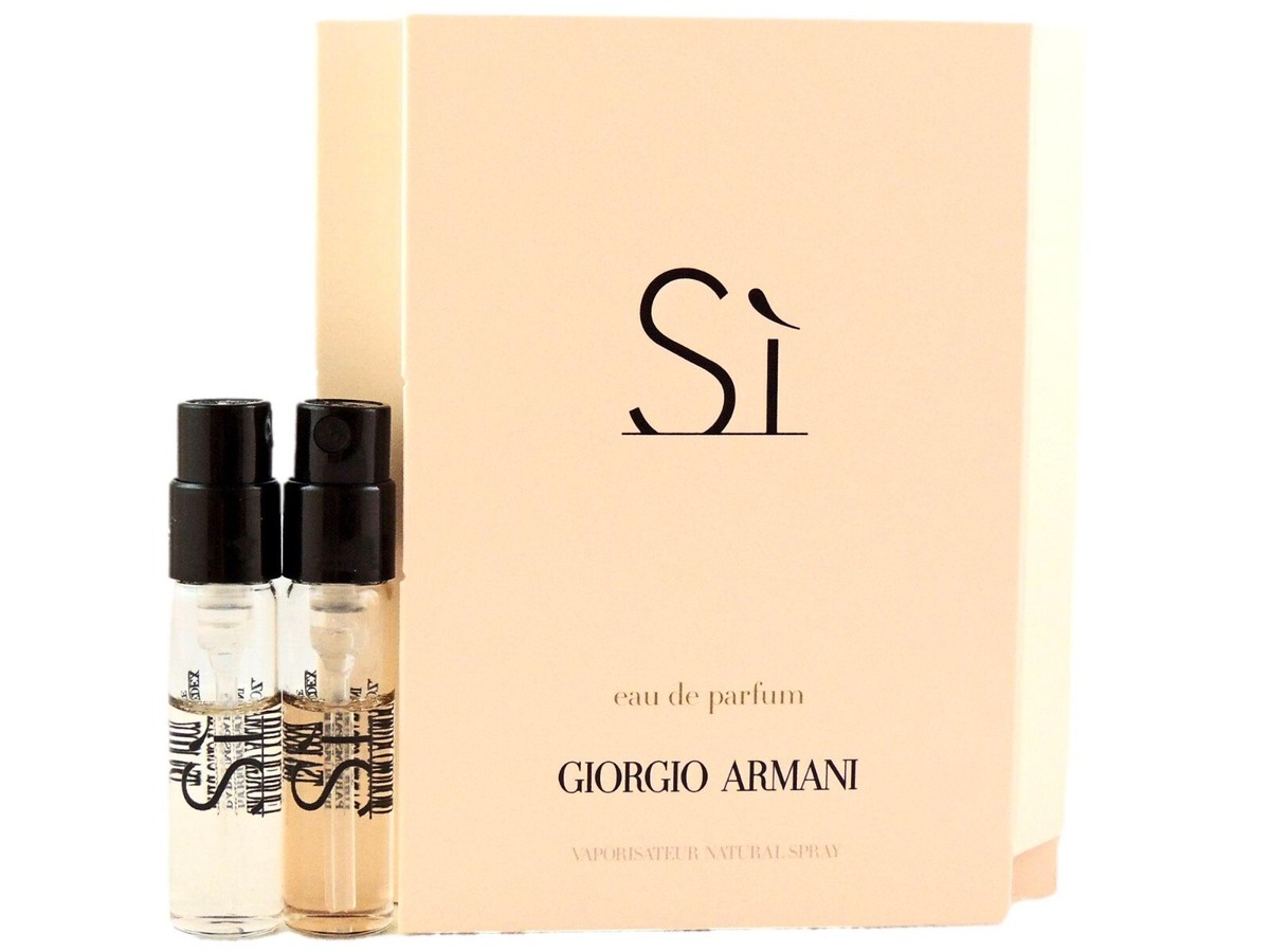GIORGIO ARMANI SI EDP 1.5ml .05fl oz x 2 PERFUME SPRAY SAMPLE