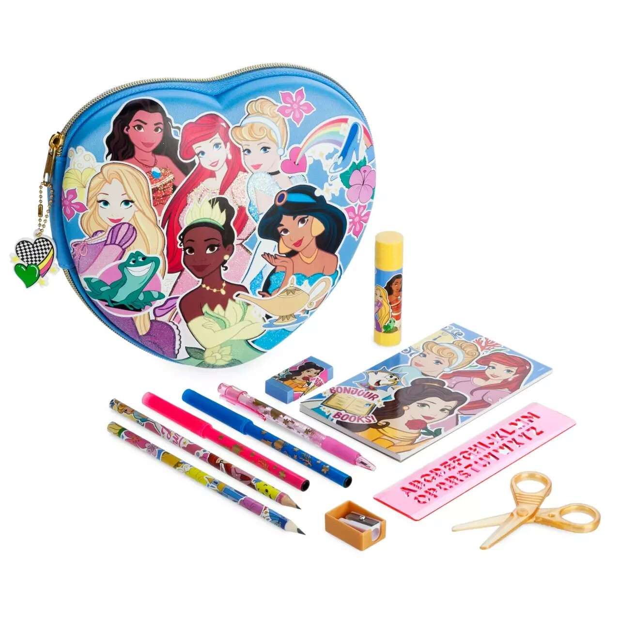 Brand New Disney Parks Disney Princess Zip Up Stationery Kit