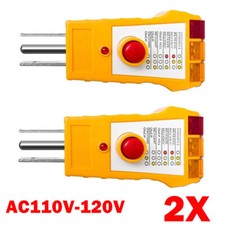 2Pcs 3pin Outlet Tester For Grounding Product...
