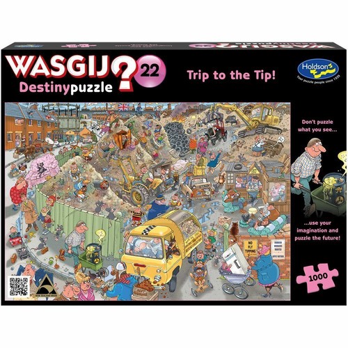 Wasgij Destiny 22 Trip To The Tip Puzzle 1000 Pezzi - Concorso Di Immaginazione, Scena Futura Da Scoprire, Cartone Riciclato - 2