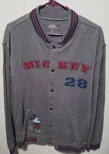 Disney Vintage Discontinued Mickey Mouse Button Up Sweatshirt, New With Tag