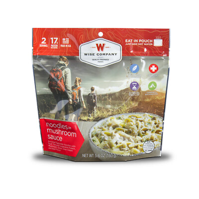 Wise Foods Freeze Dried Noodles with Beef Camping Food (Case of 6)