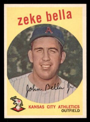 1959 Topps #254 Zeke Bella EX