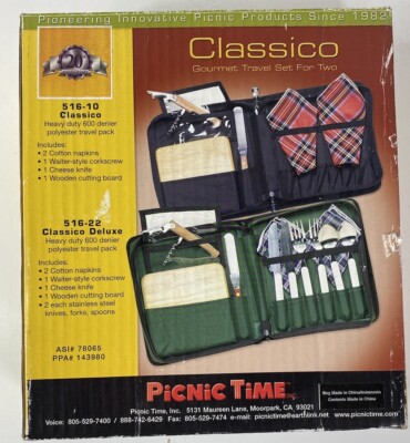 PICNIC TIME WINE & CHEESE SET IN TRAVEL BAG CLASSICO