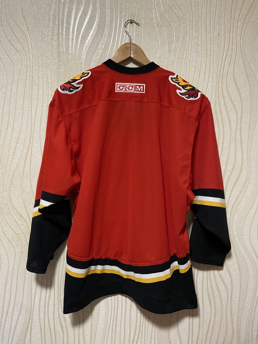 CCM - 【CCM】NHL Calgary Flames ホッケーゲームシャツA-3514 CALGARY FLAMES NHL HOCKEY SHIRT JERSEY CCM sz L MEN RED | eBay