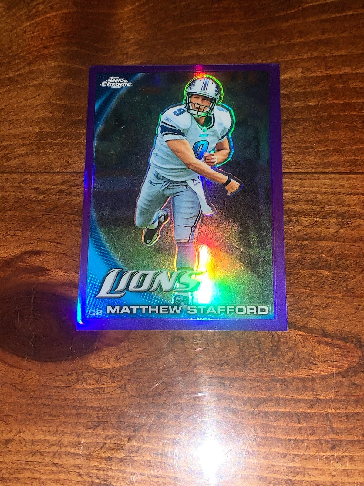 2010 Topps Chrome Purple Refractor Matthew Stafford #C33  SP 082/555