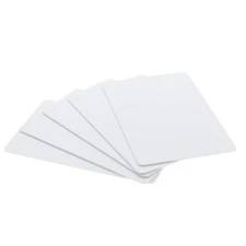 200 - CR80 30 Mil White PVC Cards - Plastic ID Badge - Graphic Printer Quality