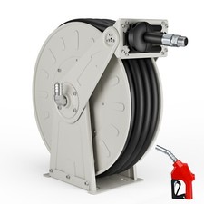 Diesel Fuel Hose Reel Retractable 3/4" x 50' with Auto Refueling Gun Swivel Reel