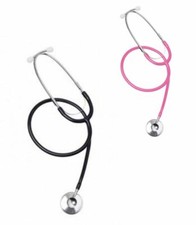 Kids Real Working Black Pink Stethoscope Doctor Vet by Aeromax Toys